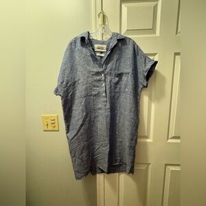Grayson artist mini dress - blue heather